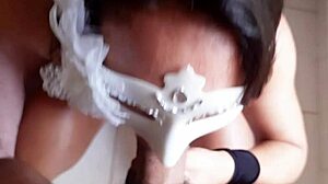 She loves cum in her mouf and I gived her a big load