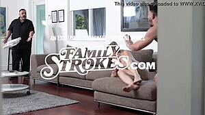 Tiny teen Scarlett Fall strip searched in backroom