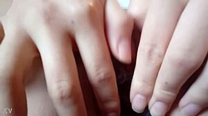 Slowly Opening My Tight Pussy with a Dildo