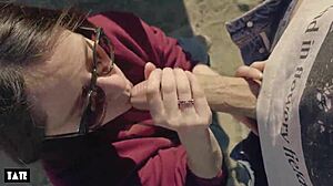 Cravo il cazzo all'aperto, deepthroating a sconosciuti come una troia sporca