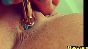 Cute Girl Feels Intense Pleasure With Butt Plug And Anal Dildo On Webcam