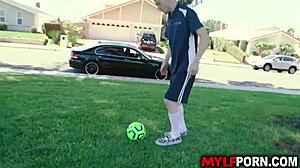 Hey, watch Reagan Foxx give her stepson a wild titty ride!
