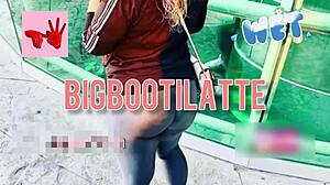 Fat Couple Fucks in Laundromat Car