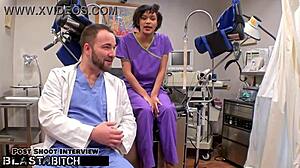 Petite Student Jackie Banes Caught Giving Blowjob To Doctor Tampa In Hospital