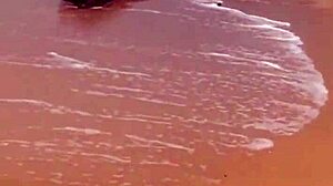 flashing naked on public beach