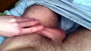 masturbating and cumming over something with big cock and monster cock