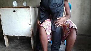 I am the bar waitress riding and squirting from behind in doggystyle by big black dick.