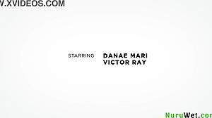 Victor ray danae mari sexy busty brunette gives wet handjob during nuru massage!