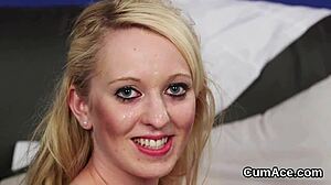 Can This Naughty Hottie Handle All That Jizz On Her Face?