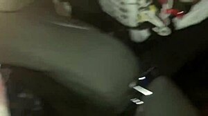 Fat Couple Fucks in Laundromat Car