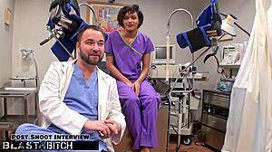 Petite Student Jackie Banes Caught Giving Blowjob To Doctor Tampa In Hospital