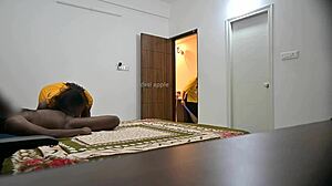 Maid Gives Blowjob and Hard Fucking While Cleaning Room