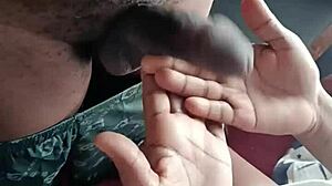 Hot Black Girl Sucks Boyfriend's Massive Cock