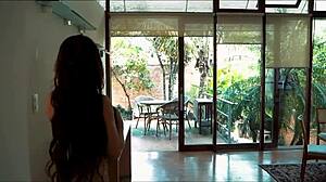 Luiza Marcato enjoys masturbating in the garden