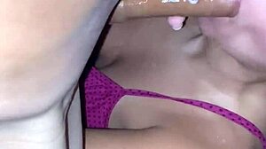wonderfull blowjob from my stepsister at home, sloppy and pov