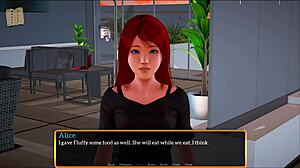 My new family 546 in a game setting with various interactions.