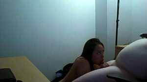 Jenny gags on penis while sucking and choking hardcore