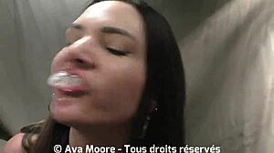 Hell Yeah! Ava Moore Drains a Trucker in His Cabin With Glory Zavatrash - Raw Reality!