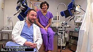 Petite Student Jackie Banes Caught Giving Blowjob To Doctor Tampa In Hospital