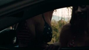 Sexy Latinas Splash and Squirt While Washing Cars in Wild Orgy.