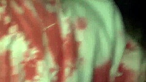 Fat Couple Fucks in Laundromat Car