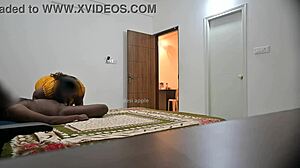 Maid Gives Blowjob and Hard Fucking While Cleaning Room