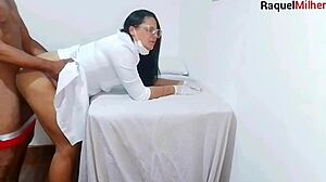 Nurse And Aesthetician Observe Patient's Huge Erection!