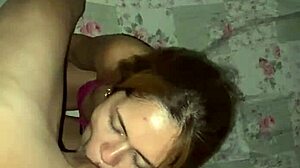 wonderfull blowjob from my stepsister at home, sloppy and pov