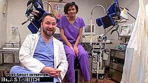 Petite Student Jackie Banes Caught Giving Blowjob To Doctor Tampa In Hospital