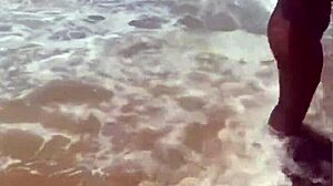 flashing naked on public beach