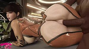 Jigglebutt Eve Getting Pounded Hard!