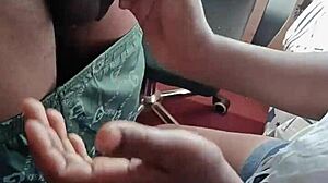 Hot Black Girl Sucks Boyfriend's Massive Cock