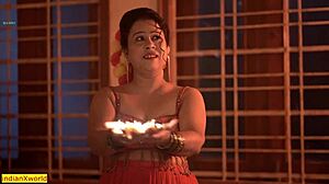 Indian Devar Bhabhi in Steamy Dewali Sex Scene