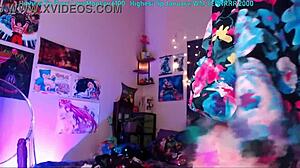 Trickynymph Streams Dildo Fingering and Licking