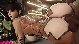 Jigglebutt Eve Getting Pounded Hard!