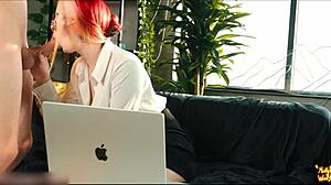 Boyfriend Fucks Mollyredwolf in Public