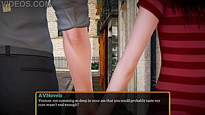 My new family plays erotic game with big tits and ass