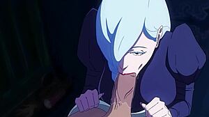 Mei mei sucks stranger's big cock