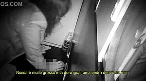 Young housewife flashes ass at liberal party gloryhole for thick dick fucking