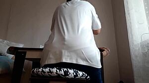 This hot secretary is masturbating in the office for an orgasm