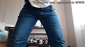 This hot secretary is masturbating in the office for an orgasm