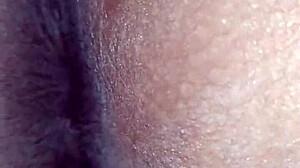 Cumming for the open ass of the tasty little brunette slut