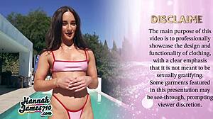 i try on bikini outdoors showing my small tits and big ass