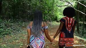 african milf lesbians enjoy forest date