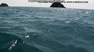 wild sex unfolds on the beach scene.