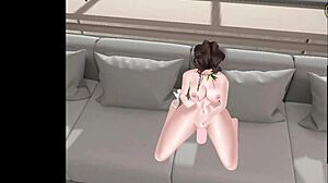 Brazilian Latina Luchyxd Masturbates With Toys On Sofa