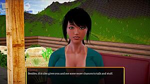 My new family plays erotic game with big tits and ass