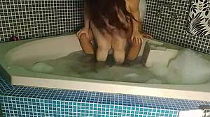 Vivi Guedez rides rough in motel voyeur scene