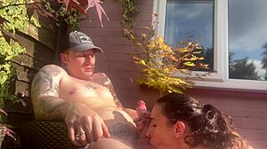British housewife milf teases with deepthroat skills in retro clip.