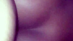 a black couple enjoys intense backshots in doggystyle position.